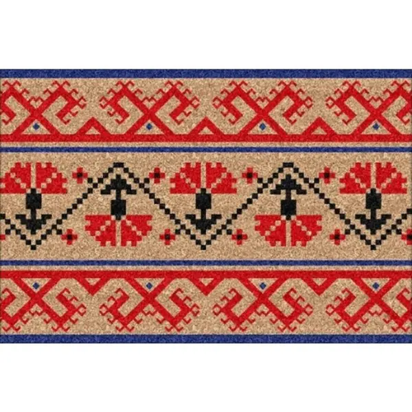 Covoras Intrare, Cauciuc si Fibre Cocos, Dreptunghiular, Diverse Modele, 45 x 75 cm, Grunberg