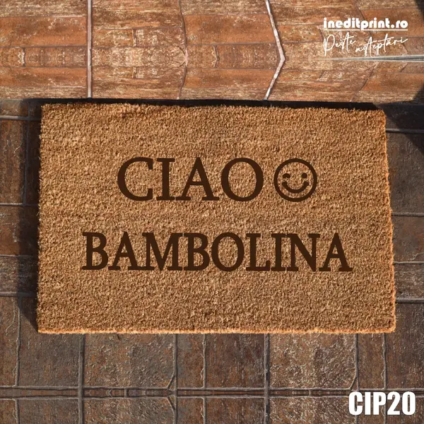 Covoras intrare personalizat CIAO BAMBOLINA CIP20
