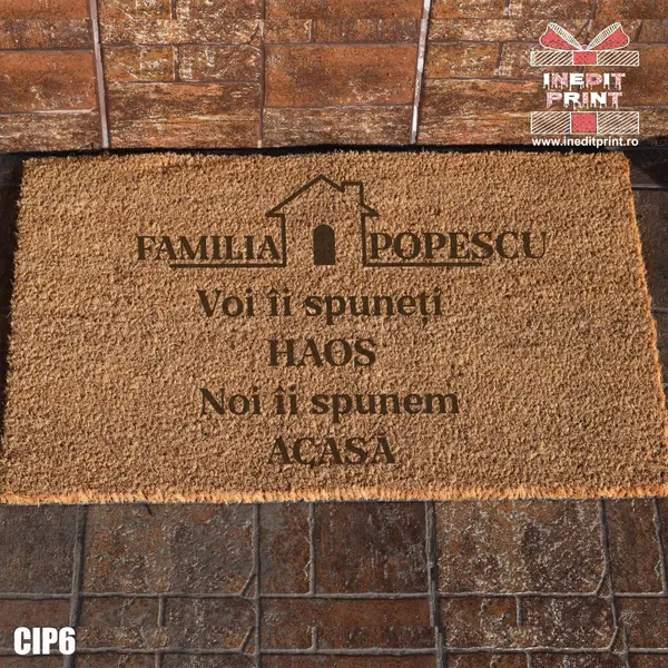Covoras intrare personalizat Home CIP6
