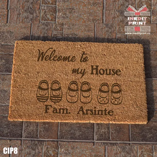 Covoras intrare personalizat My House CIP8
