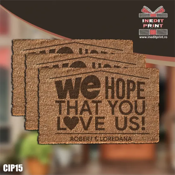 Covoras intrare personalizat WE HOPE CIP15