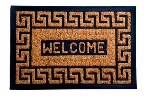 Covoras intrare Vanora VN-GOP-6040P2, cauciuc + nuca cocos, 60 x 40 cm (Maro)