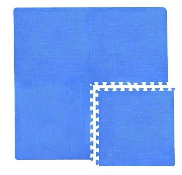 Covoras Modular Puzzle Bleu 61.5x61.5x1cm - 4buc