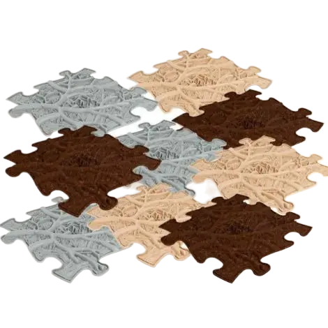 Covoras ortopedic senzorial puzzle Set Roots