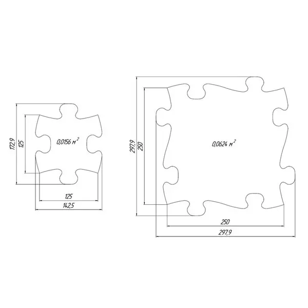 Covoras ortopedic senzorial puzzle set XXL A Muffik