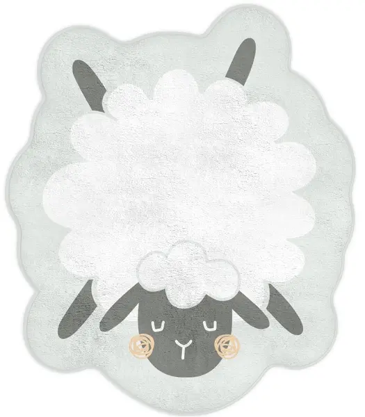 Covoraș pentru copii KikkaBoo - Sleepy Sheep, 90 x 77 cm
