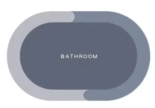 Covoras super absorbant pentru baie cu uscare rapida model BATHROOM MARE