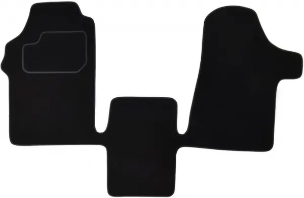 Covorase auto (fata, velur, 2 bucati, culoare negru) MERCEDES VITO MIXTO (W639), VITO (W639) dupa 2003