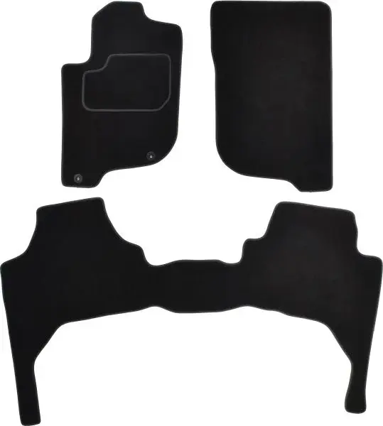 Covorase auto (set, velur, 3 bucati, culoare negru, 4 usi) MITSUBISHI L 200 TRITON intre 2005-2015
