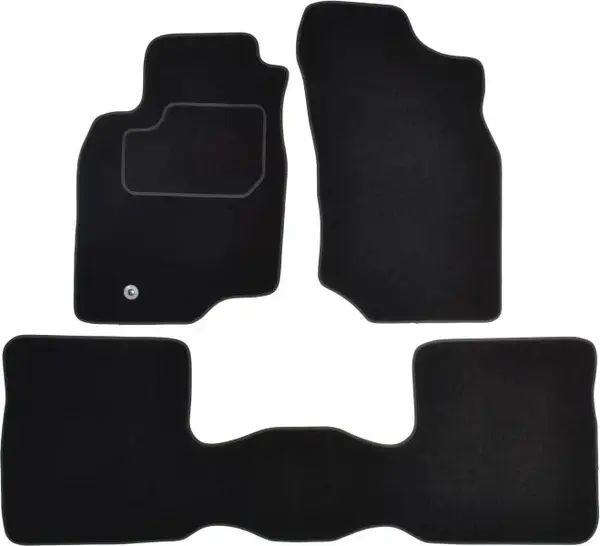 Covorase auto (set, velur, 3 bucati, culoare negru) MITSUBISHI LANCER VII intre 2003-2013