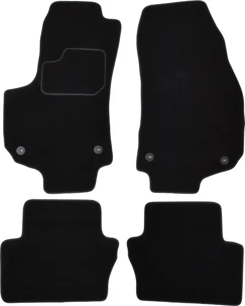 Covorase auto (set, velur, 4 bucati, culoare negru, 5 locuri) OPEL ZAFIRA ZAFIRA FAMILY B intre 2005-2015
