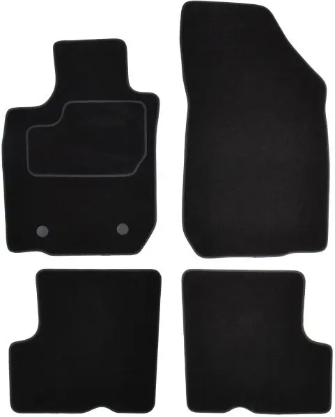 Covorase auto (set, velur, 4 bucati, culoare negru, 7 locuri) DACIA LOGAN MCV dupa 2007