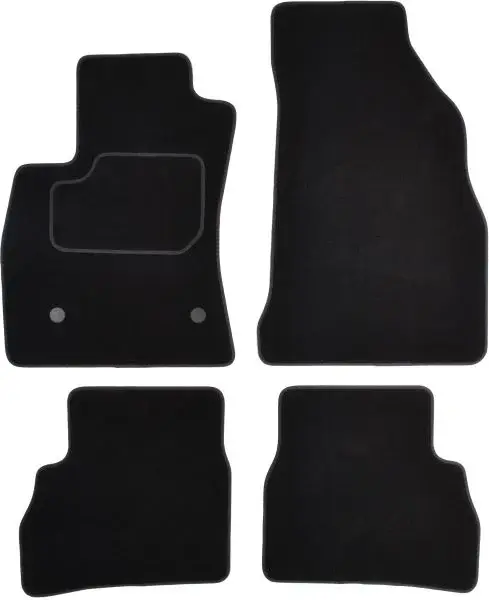 Covorase auto (set, velur, 4 bucati, culoare negru, 7 locuri) FIAT DOBLO dupa 2010