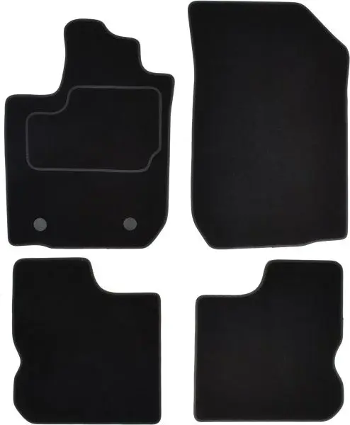 Covorase auto (set, velur, 4 bucati, culoare negru) DACIA LOGAN II dupa 2012