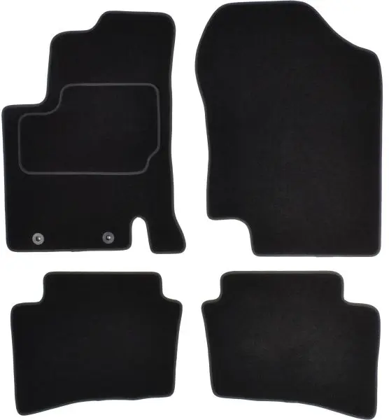 Covorase auto (set, velur, 4 bucati, culoare negru) HYUNDAI I20 intre 2008-2015