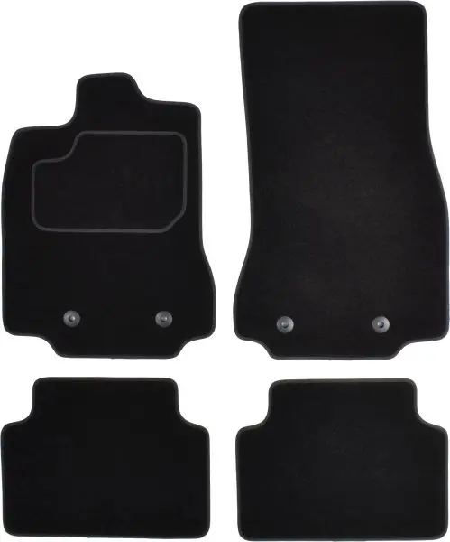Covorase auto (set, velur, 4 bucati, culoare negru) JAGUAR XF intre 2008-2015
