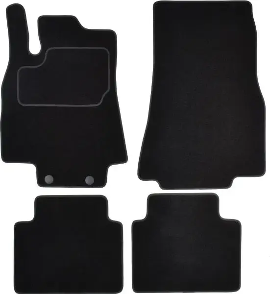 Covorase auto (set, velur, 4 bucati, culoare negru) MERCEDES B (W245) intre 2005-2011
