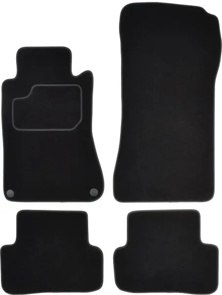 Covorase auto (set, velur, 4 bucati, culoare negru) MERCEDES C (W203) intre 2000-2007
