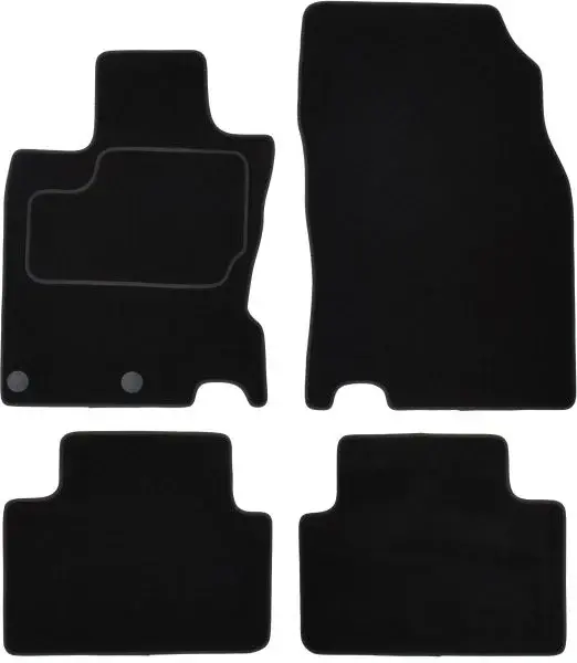 Covorase auto (set, velur, 4 bucati, culoare negru) NISSAN QASHQAI II dupa 2013