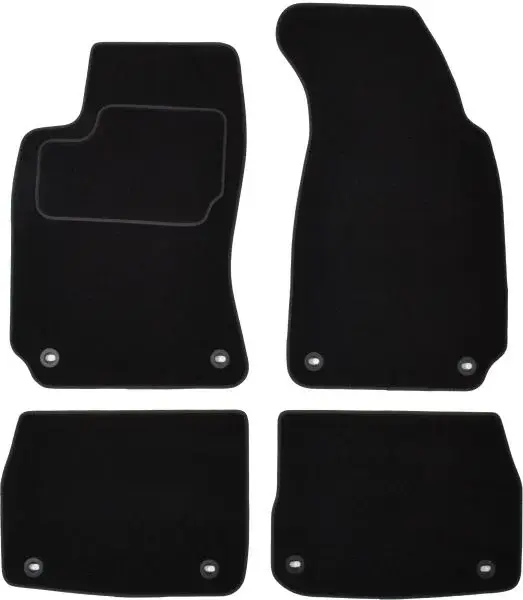 Covorase auto (set, velur, 4 bucati, culoare negru) SKODA SUPERB I intre 2001-2008
