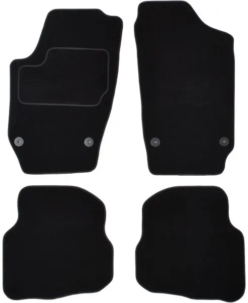 Covorase auto (set, velur, 4 bucati, culoare negru) VW POLO intre 2001-2009