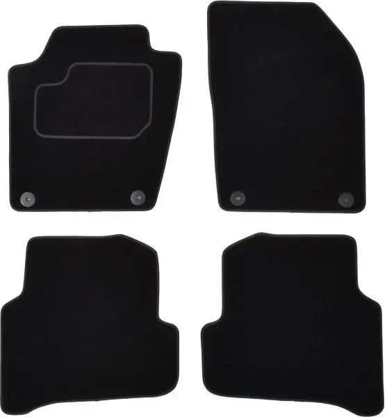 Covorase auto (set, velur, culoare negru) SKODA FABIA III dupa 2014