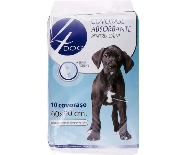 Covorase Igienice 4Dog 60 x 90 cm, 10 Buc