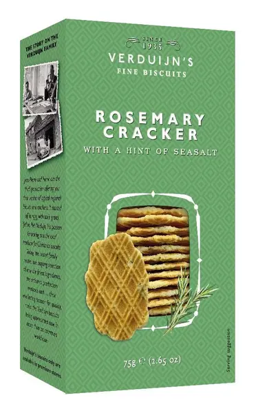 Crackers artizanali cu rozmarin Verduijn's 75g