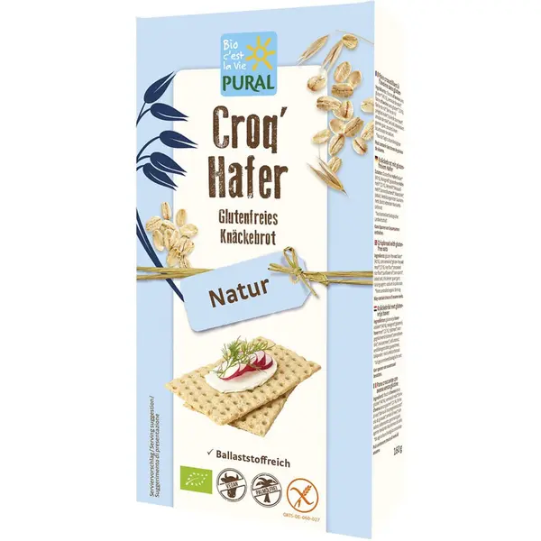 Crackers din ovaz fara gluten, eco - 160 g