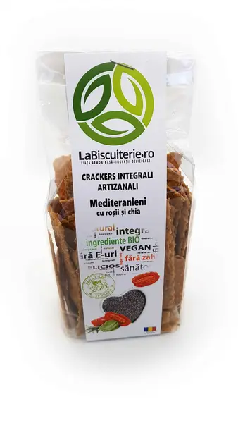 Crackers - Mediteranieni cu rosii si chia | La Biscuiterie