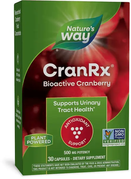 CranRx Merișor, 500 mg, 30 capsule, Nature’s Way