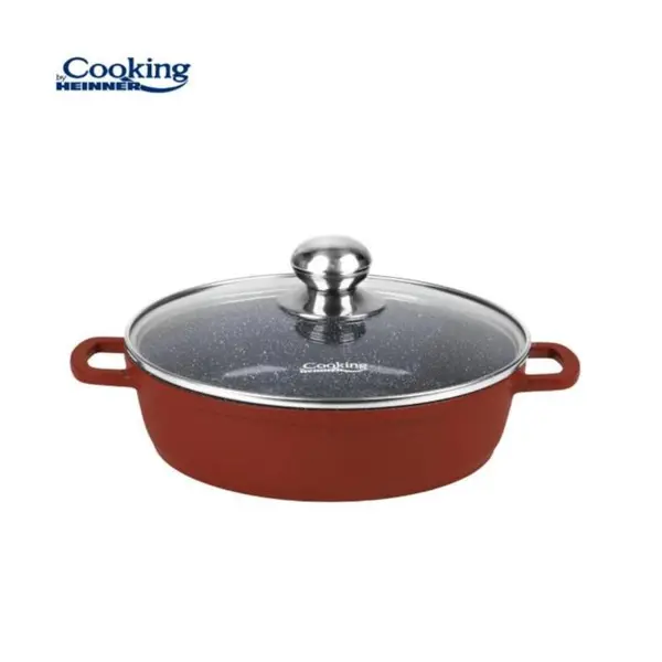 Cratita Cooking by Heinner Calabria, Diametru 24 cm, Volum 2.6 l, Capac
