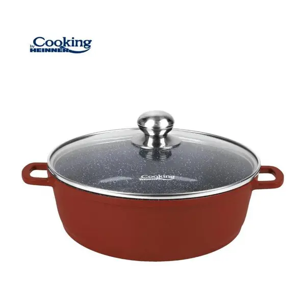 Cratita Cooking by Heinner Calabria, Diametru 36 cm, Volum 8.8 l, Capac