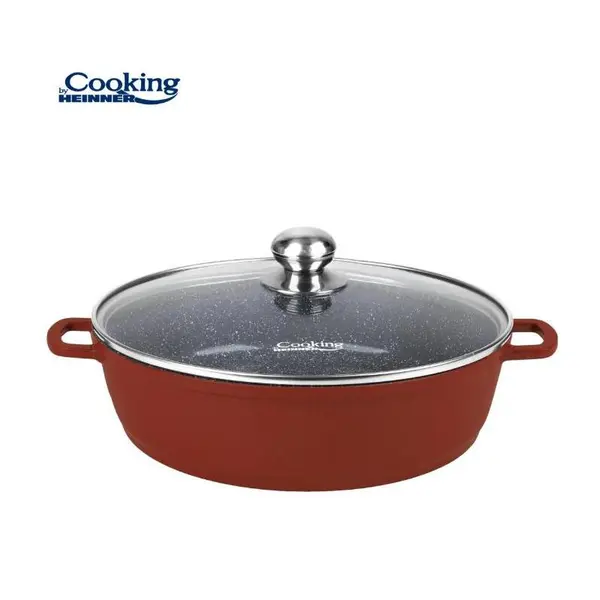 Cratita Cooking by Heinner Calabria, Diametru 40 cm, Volum 11 l, Capac