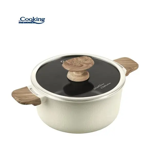 Cratita Cooking by Heinner Wild Stone, Diametru 20 cm, Volum 2.5 l, Capac