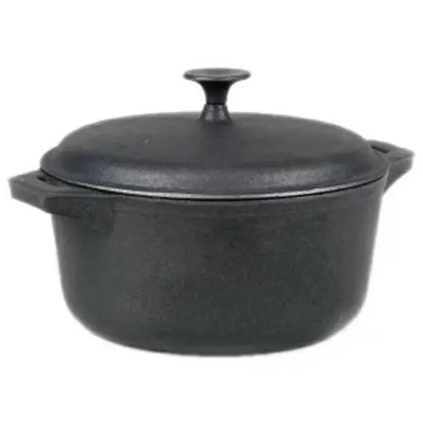 Cratita din Fonta cu Capac, 30 cm, 7 l, Perfect Home