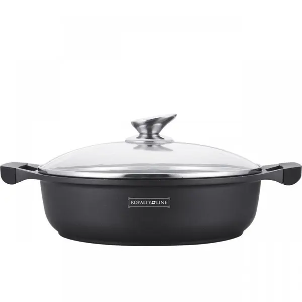 Cratita marmorata cu capac 26 cm RL-BR26cm Royalty Line