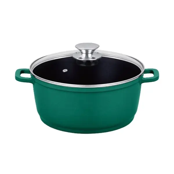 Cratita Tip Tuci din Aluminiu cu Capac, 32 cm, 9 l, Grunberg, Diverse Culori