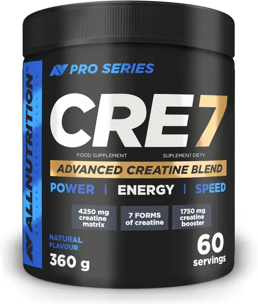 CRE7, neîndulcit, 360 g, AllNutrition