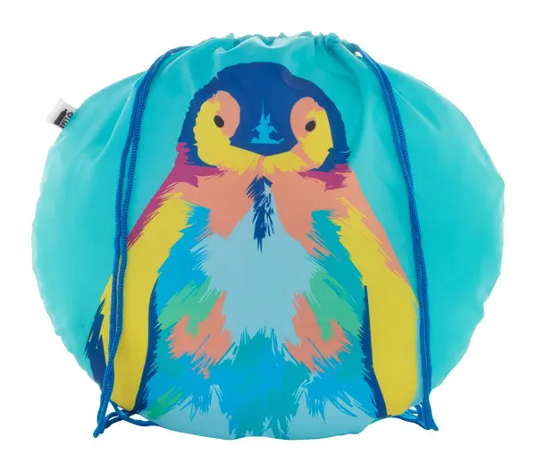 CreaDraw Circle rucsac cu șnur, personalizat, RPET - albastru