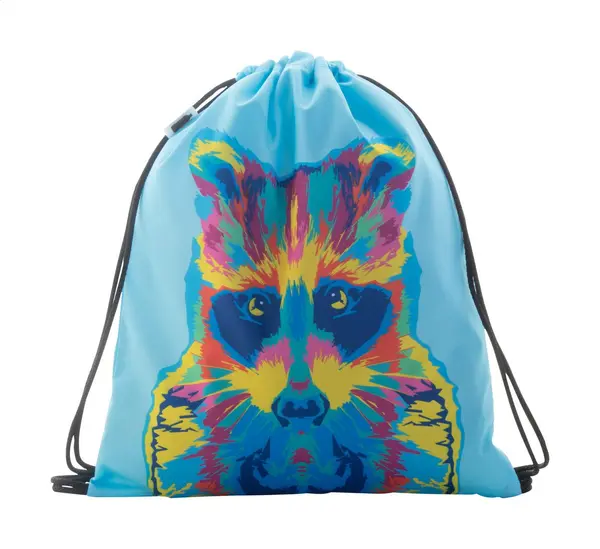 CreaDraw Kids RPET Sac personalizat, cu cordon, pentru cop - negru