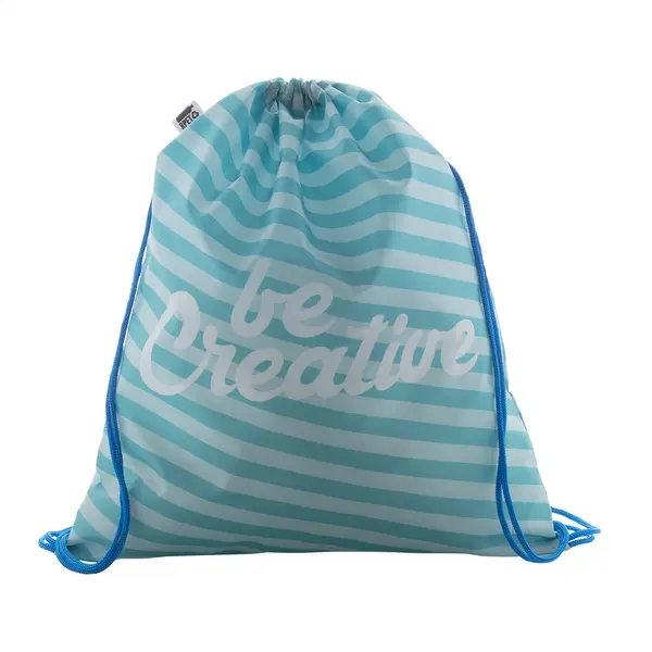 CreaDraw RPET rucsac personalizat drawstring - albastru