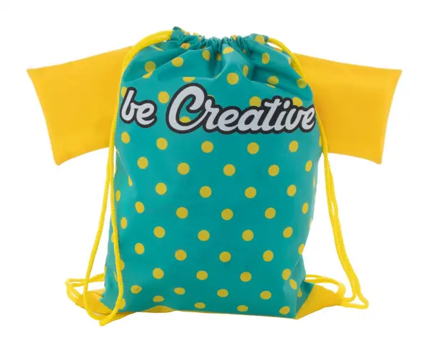 CreaDraw T Kids Rucsac cu șnur, pentru copii, personalizat - galben