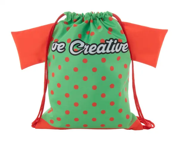 CreaDraw T Kids Rucsac cu șnur, pentru copii, personalizat - roșu
