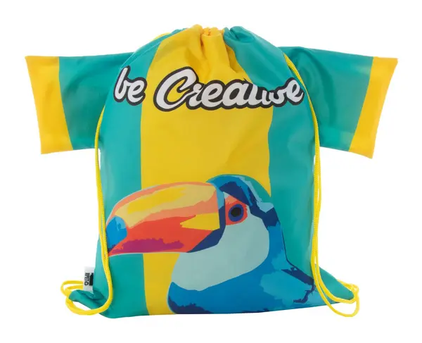 CreaDraw T RPET rucsac cu șnur, personalizat - galben