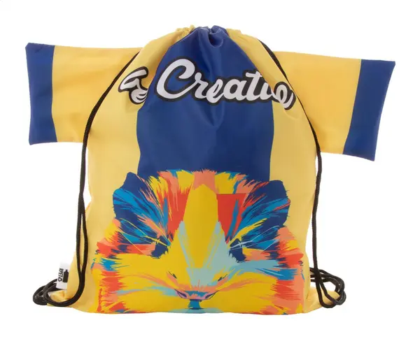 CreaDraw T RPET rucsac cu șnur, personalizat - negru