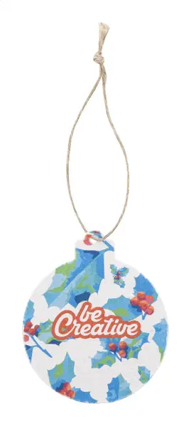 CreaJul Seed ornament personalizat din hârtie de semințe pentru pomul de Crăciun, rotund