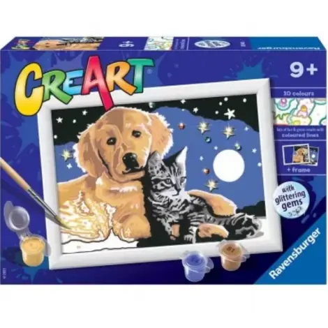 Creart - pictura catel si pisicuta 20045 Ravensburger