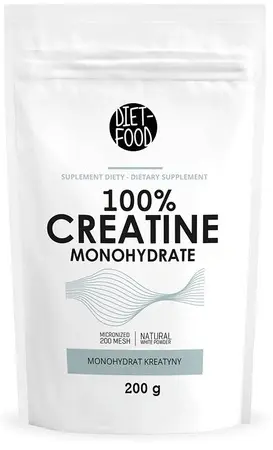 Creatină Monohidrat 100% Pură, 200 g, Diet Food
