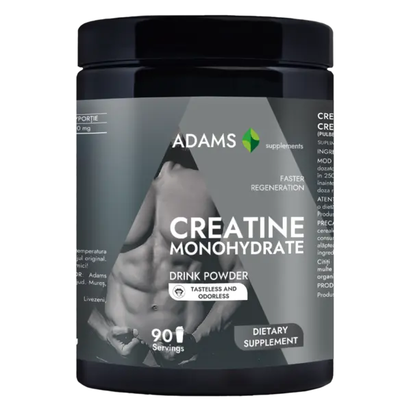 Creatina monohidrata fara aroma, 400g, Adams Vision